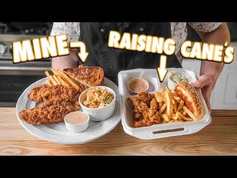 Making Raising Cane's Chicken Finger Combo At Home | But Better thumbnail