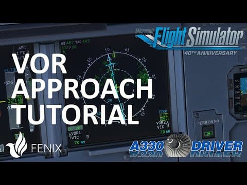Fenix A320 Tutorial: Flying a VOR Approach realistically | Real Airbus Pilot thumbnail