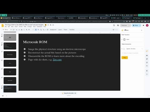 39C3 - The Angry Path to Zen: AMD Zen Microcode Tools and Insights thumbnail