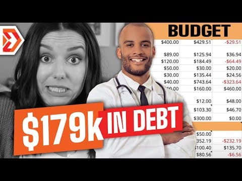 Doctor and Teacher with $179k in Debt | Millennial Real Life Budget Review Episode 6 thumbnail