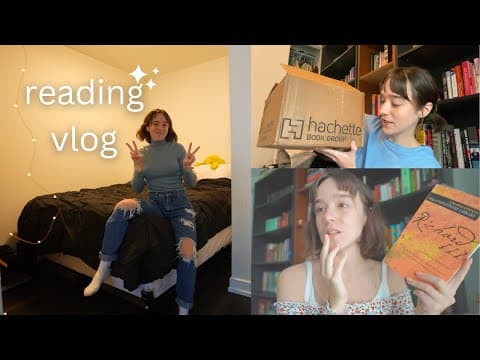 big book haul, exciting news & cozy days | a vlog thumbnail