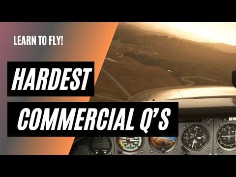 HARDEST Commercial Questions | Would You Pass? thumbnail