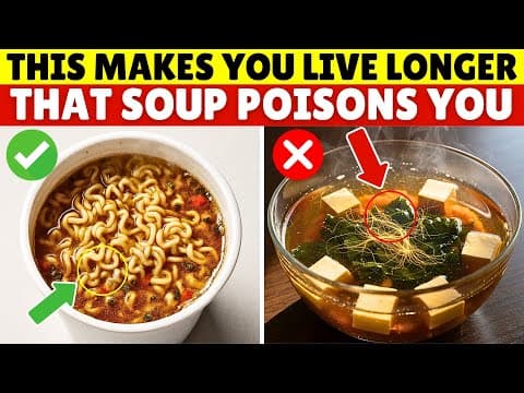 Over 60? 4 Dangerous Soups You Should Never Touch and 4 You Must Eat Daily | Senior Health Tips thumbnail