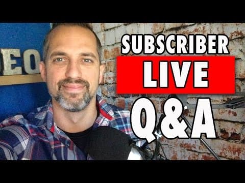 Live Subscriber Q&A - how to film in noisy apartments and more! thumbnail