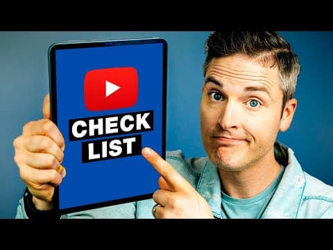 10 Step YouTube Checklist: How to Stay Consistent on YouTube thumbnail