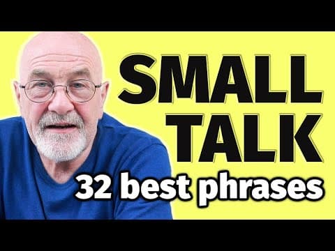 ENGLISH FLUENCY SECRETS 🤫 | 💬 GREAT phrases for Small Talk thumbnail