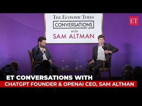 ET Conversations with ChatGPT founder: Sam Altman on fears from AI and more | Full video thumbnail