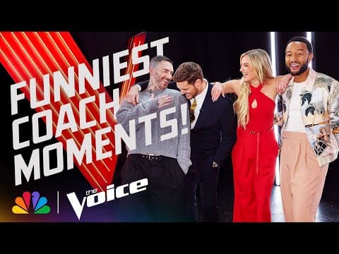 Adam, Bublé, Kelsea and John's Most Hilarious Moments | The Voice | NBC thumbnail