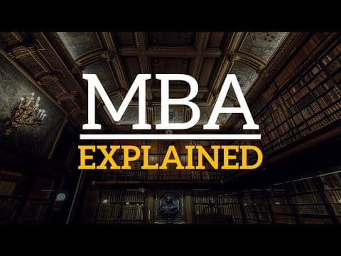What Is an MBA Degree? (What You Learn & WHY Employers HIRE MBA Grads!) thumbnail