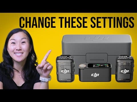 DJI Mic 2 BEST Settings Guide - How to Use It thumbnail