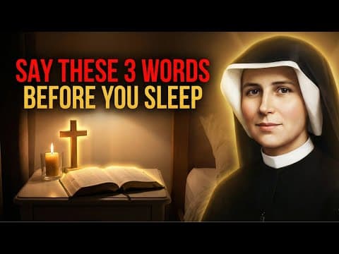 Say These 3 Words Before Bed and Your Guardian Angel Will Guard You All Night — St. Faustina thumbnail