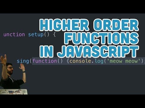 16.5: Higher Order Functions in JavaScript - Topics of JavaScript/ES6 thumbnail