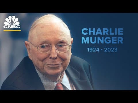 Watch Legendary Investor Charlie Munger's Final Interview With CNBC thumbnail