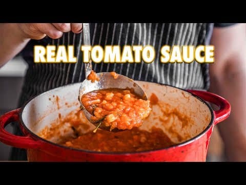 How to Make Fresh Tomato Sauce with Just 3 Ingredients thumbnail