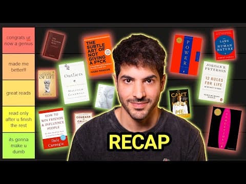 23 Psychology Books In 23 Minutes (Self help Tierlist) thumbnail