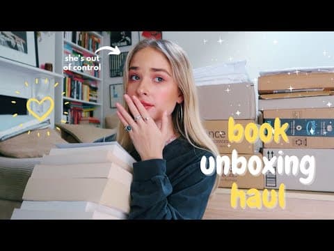 i have a problem... ✨ giant book unboxing haul! thumbnail