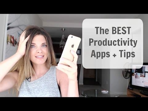 The BEST Productivity Tips & Apps thumbnail