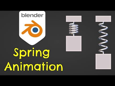 How to Make And Animate A Spring in Blender thumbnail