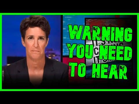 Maddow Delivers CHILLING Warning You Have To See To Believe | The Kyle Kulinski Show thumbnail