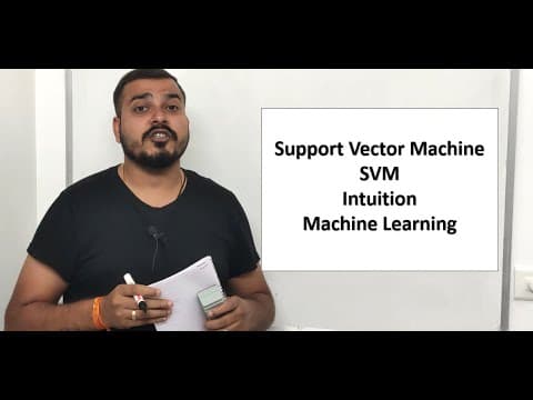 Support Vector Machine (SVM) Basic Intuition- Part 1| Machine Learning thumbnail