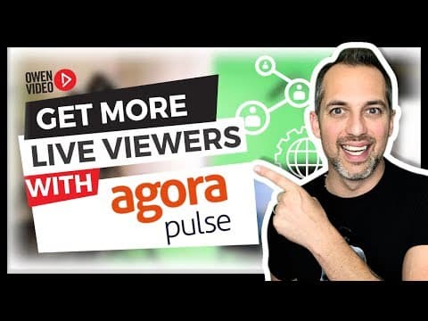 How to Get More Facebook Live Stream Viewers with Agora Pulse - Owen Video thumbnail