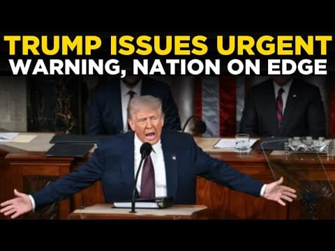 US NEWS LIVE | Trump Delivers Emergency Warning, Sparks Nationwide Tension And Public Concern thumbnail
