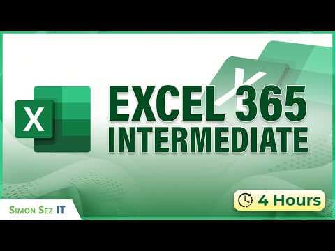 Microsoft Excel 365 Intermediate Training: 4+ Hour Excel Tutorial Class thumbnail