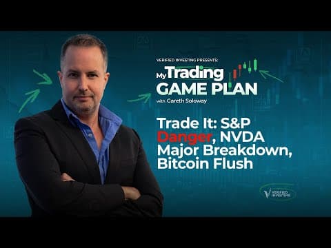 Bitcoin Flush, Nvidia Breaks Support, Stock Market Flashes Danger, Key Trading Levels thumbnail