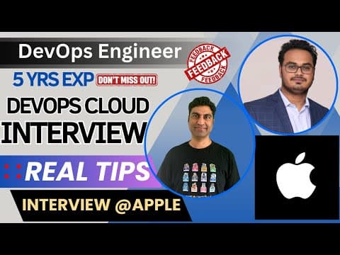 5 years experienced DevOps & Cloud Engineer Live Interview for @Apple @AppleIndia   #devopsinterview thumbnail