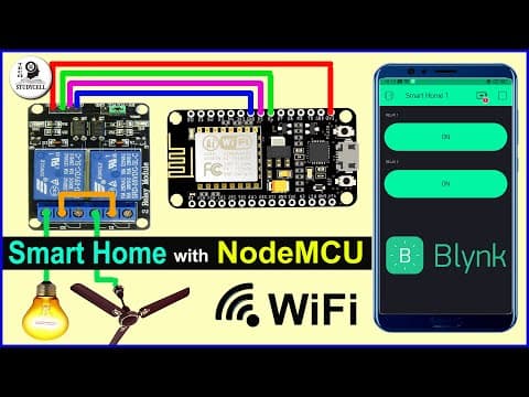 Home automation using NodeMCU and Blynk App - IOT based Project thumbnail