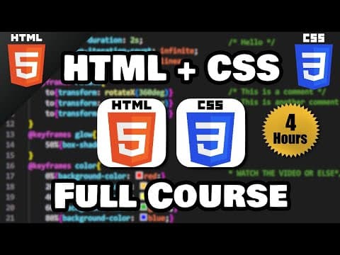 How to Master HTML & CSS: Free Full Course thumbnail