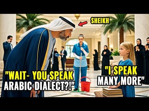 Billionaire Sheikh Tests Them In Arabic — Only the Maid's Daughter Aswers and Everyone Freezes thumbnail