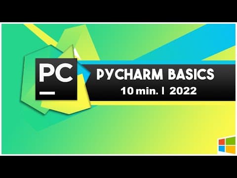 PyCharm Tutorial | Introduction to PyCharm | Basics in 10 Minutes thumbnail