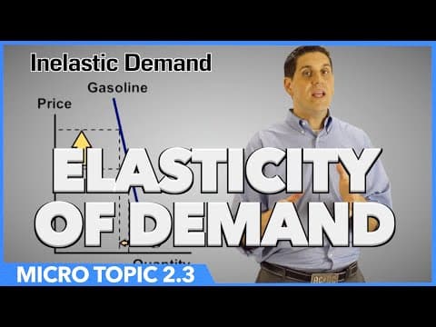 Elasticity of Demand- Micro Topic 2.3 thumbnail