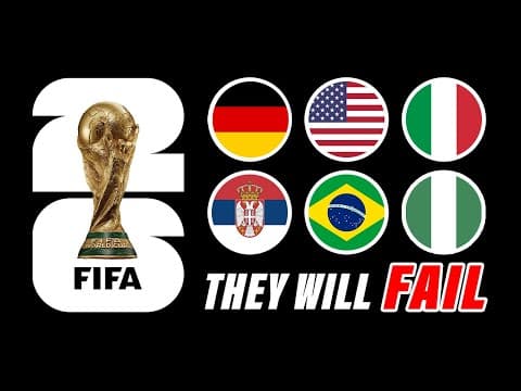 Countries That Are NOT Ready For World Cup 2026 thumbnail