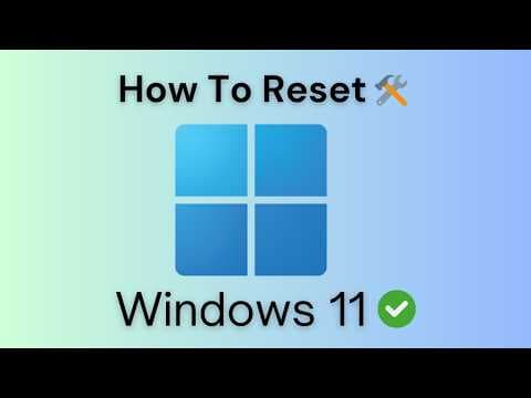 How To Factory Reset Windows 11 (Super Easy Guide) thumbnail