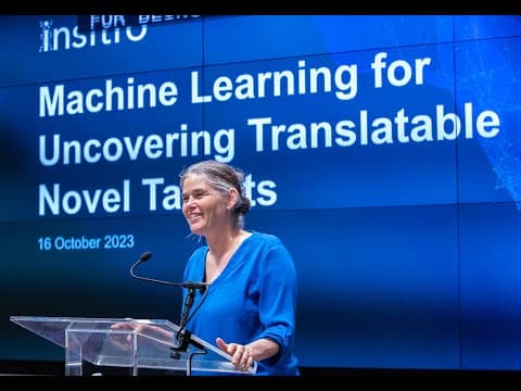 New Horizons in Generative AI: Machine Learning for Translatable Drug Discovery thumbnail