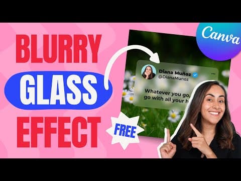 Blurry Glass Effect | You won't believe how EASY it is to make it in Canva! thumbnail