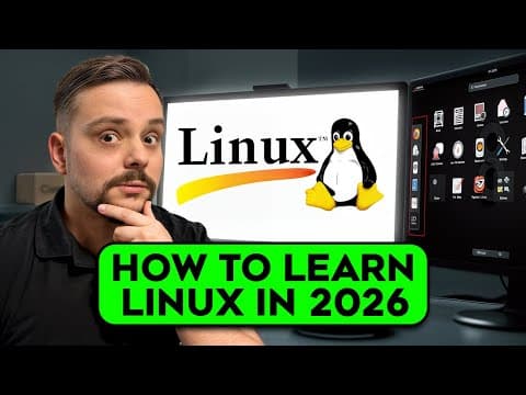 How to Learn Linux - 2026 | A Step-By-Step Beginner Guide | Linux Roadmap thumbnail