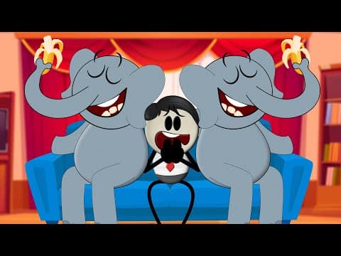 What if we Lived with an Elephant? + more videos | #aumsum #kids #cartoon #whatif #education thumbnail