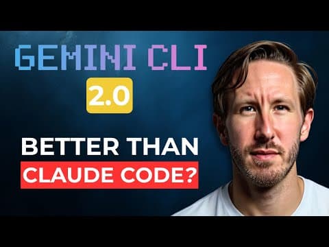 Gemini CLI 2.0: Can Free Beat $200 Claude Code? thumbnail