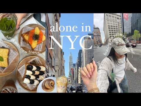 alone in NEW YORK CITY 🏙️ | what i eat, exploring the city + subway surfin’ thumbnail