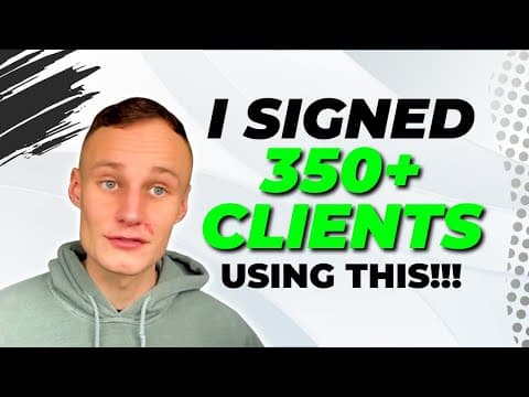 How I signed 350+ SMMA Clients With 'Poor Lead Quality' thumbnail