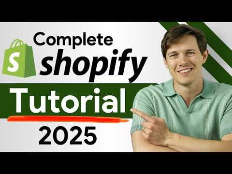 Shopify Tutorial for Beginners - Easily Create A Professional Online Store thumbnail