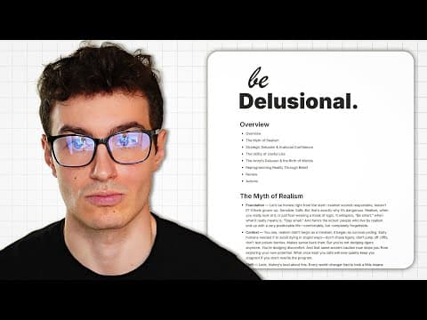 how to achieve anything by being delusional. thumbnail