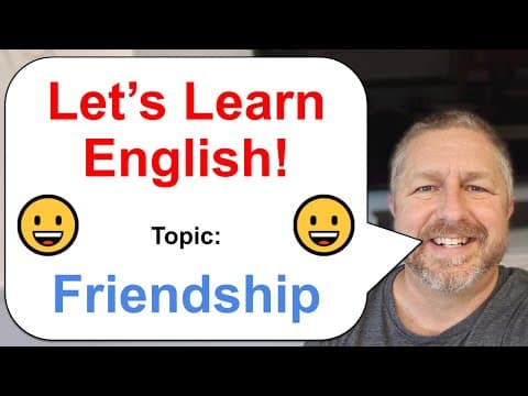 Let's Learn English! Topic: Friendship! 😀 thumbnail