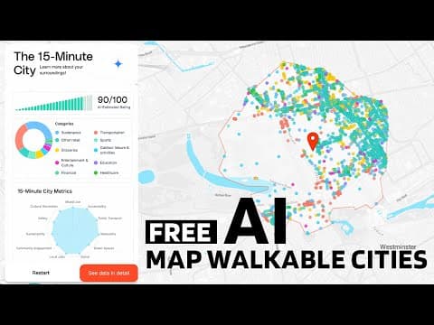 I Used Free AI To Map Walkable Cities! thumbnail