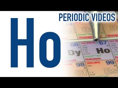 Holmium - Periodic Table of Videos thumbnail