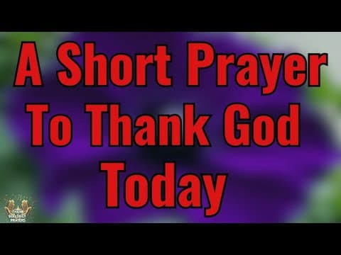 Morning Prayer: Lord, Thank You for Miracles Upon Miracles 🙏 | Blessings & Breakthroughs thumbnail