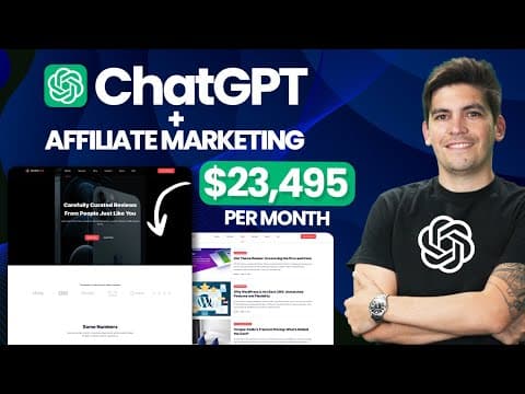 Create A Money Making Affiliate Marketing Website With ChatGPT and WordPress (Seriously) thumbnail